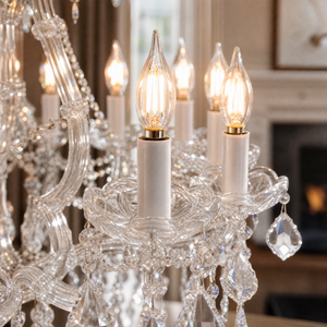 28.3" 12-Light Maria Theresa Crystal Chandelier - Silver - view 4