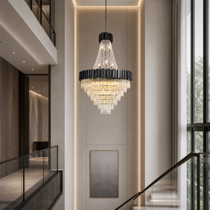 Preston Contemporary Crystal Round Chandelier - view 8