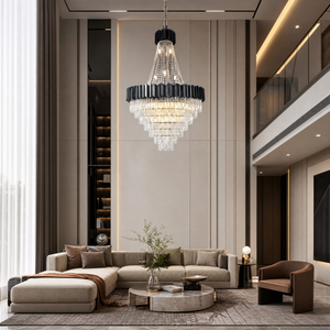 Preston Contemporary Crystal Round Chandelier - view 9