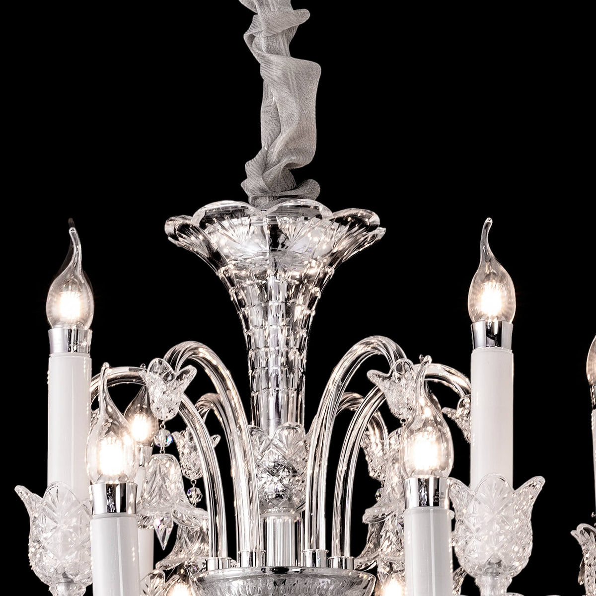 18 lights crystal bell chandelier - view 2