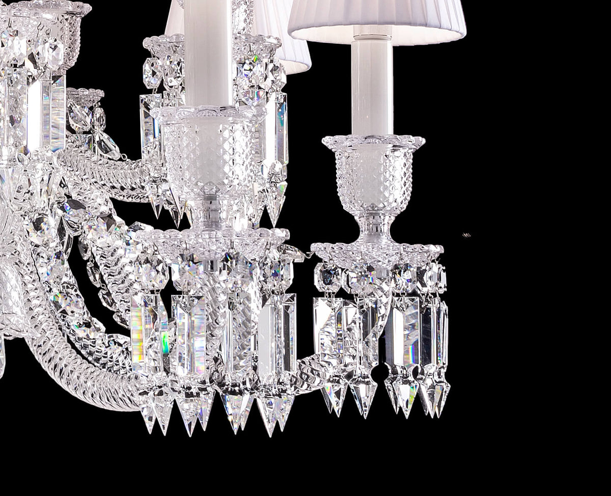 Short 18 lights Zenith Chandelier, crystal - view 4