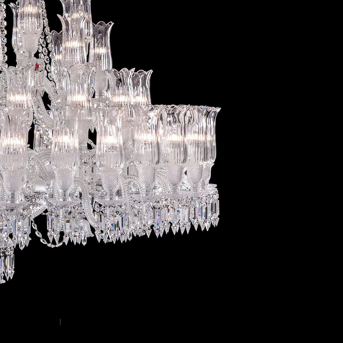 Huge 67 lights chandelier, crystal - view 2