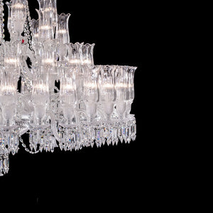 Huge 67 lights chandelier, crystal - view 2
