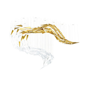 Galaxy Breeze Meteor Shower Crystal Spiral Chandelier - view 37