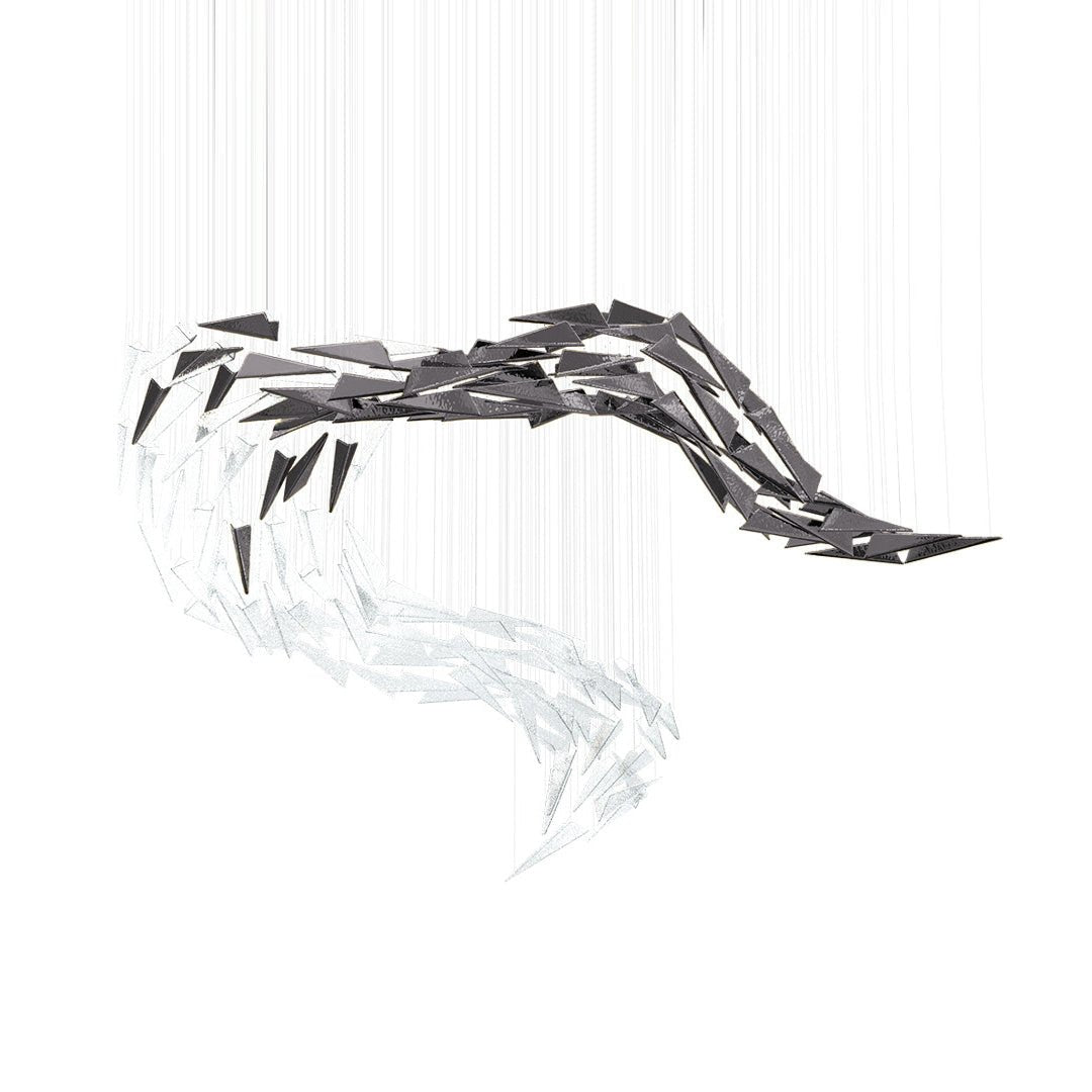 Galaxy Breeze Meteor Shower Crystal Spiral Chandelier - view 21
