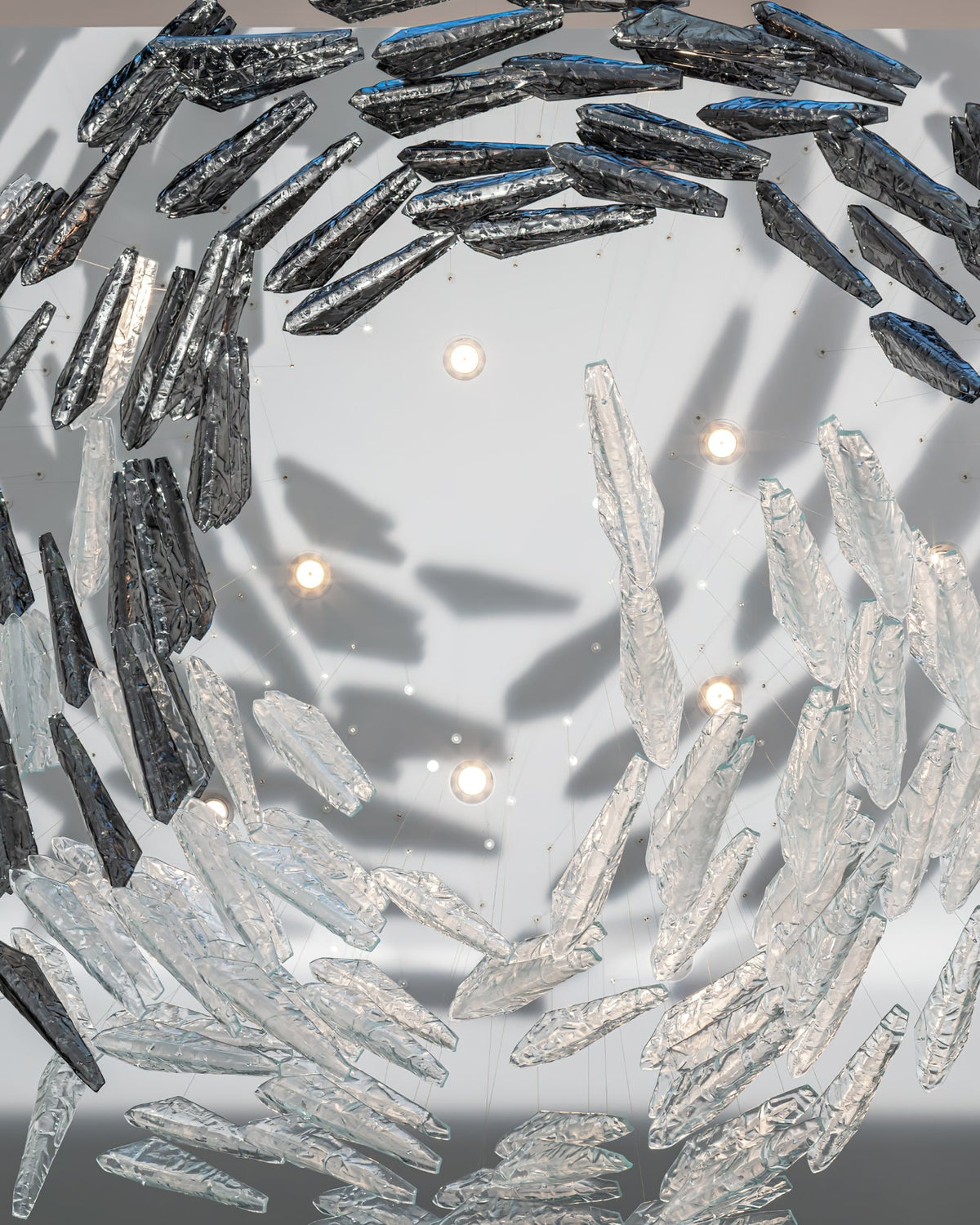 Galaxy Breeze Meteor Shower Crystal Spiral Chandelier - view 27