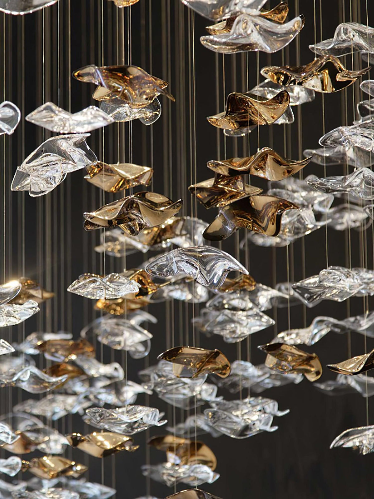 Sand Sea Chandelier, stainless steel - view 8