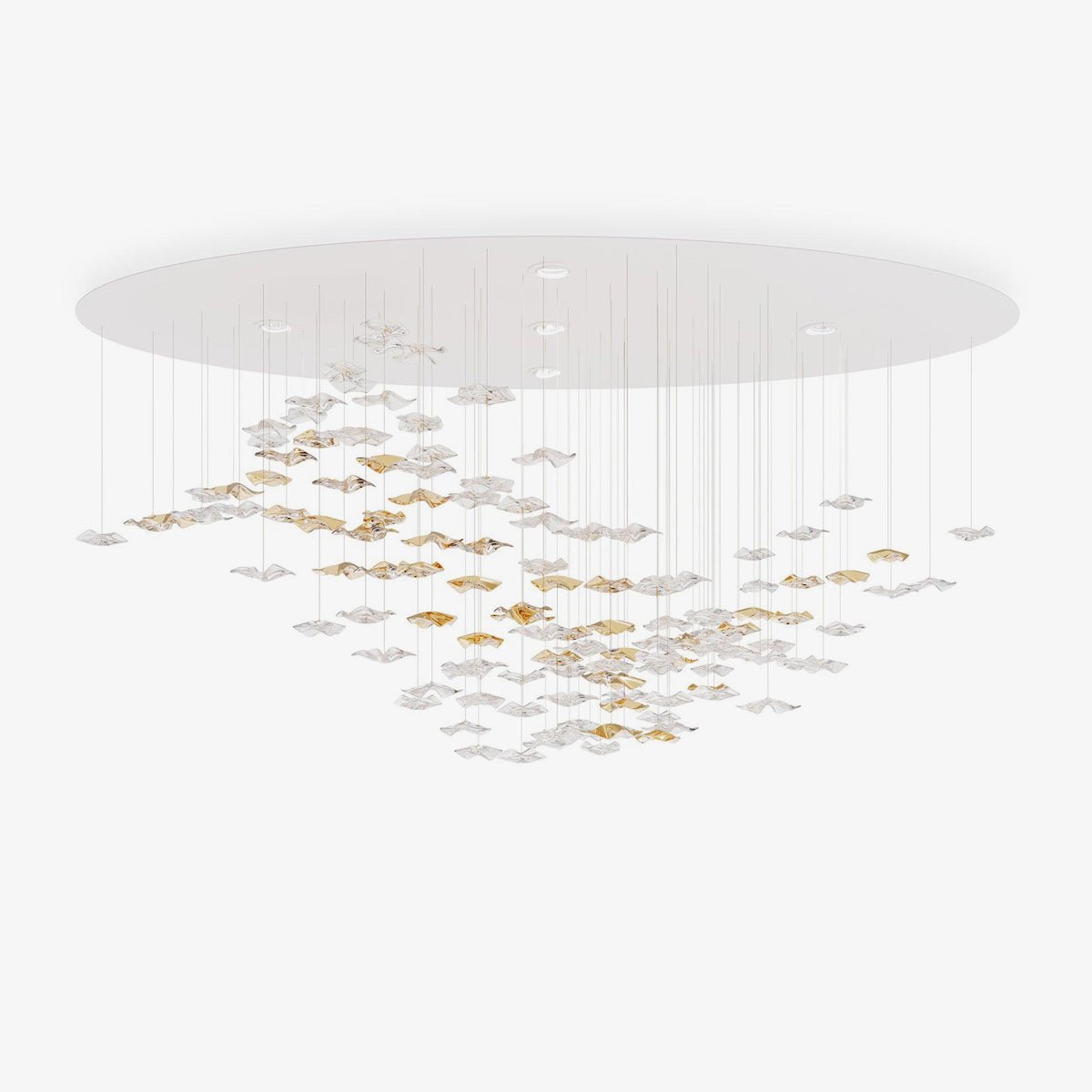 Galaxy Tidal Art Glass Crystal Spiral Chandelier - view 47
