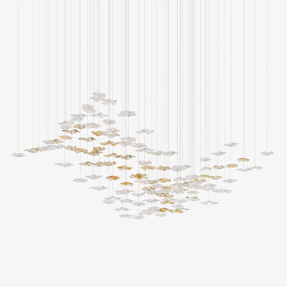 Sand Sea Chandelier, stainless steel - view 2