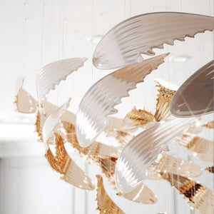 Bennett Meteor Shower Crystal Spiral Chandelier - view 20