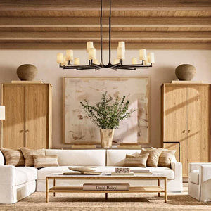 Wright Simplicity Forged Round Chandelier 36" - view 13