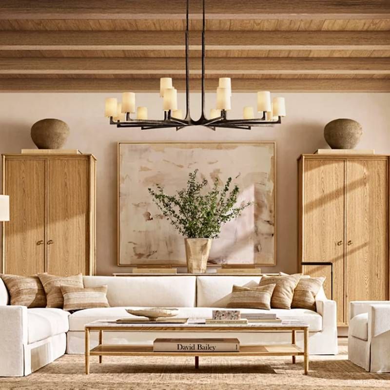 Wright Simplicity Forged Round Chandelier 36" - view 13