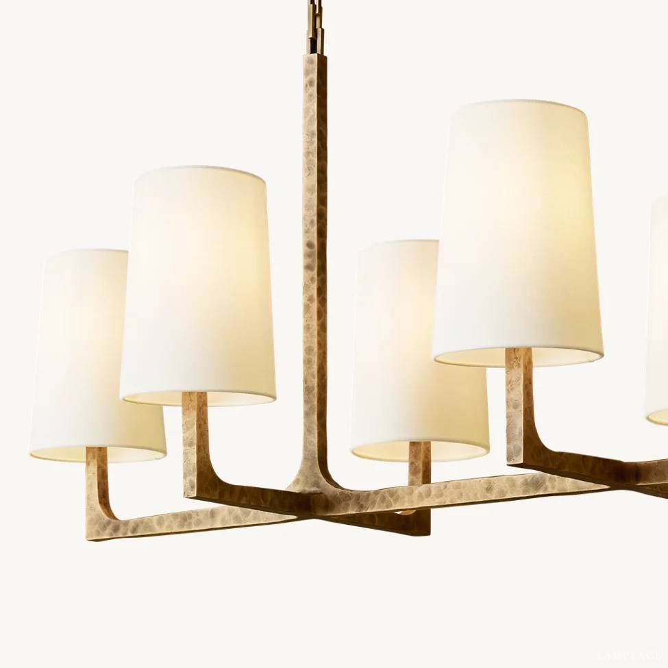 Wright Simplicity Forged Linear Chandelier 54" - view 5