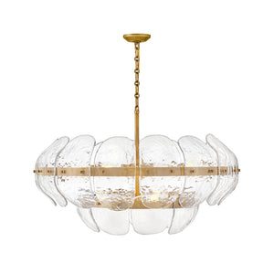 Lillia 9 - Light Steel Dimmable Chandelier - view 2