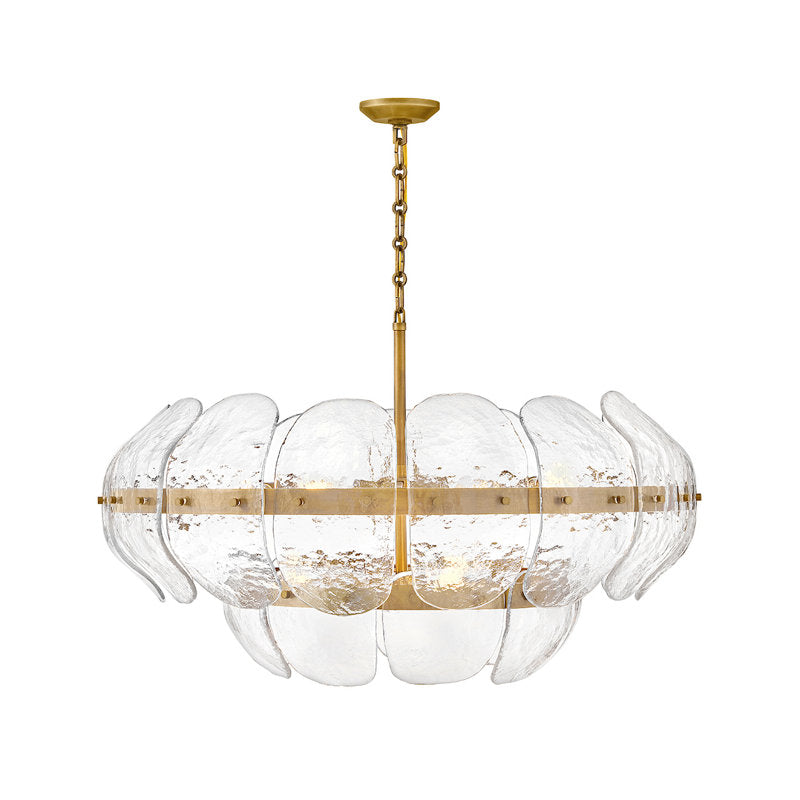 Lillia 9 - Light Steel Dimmable Chandelier - view 2