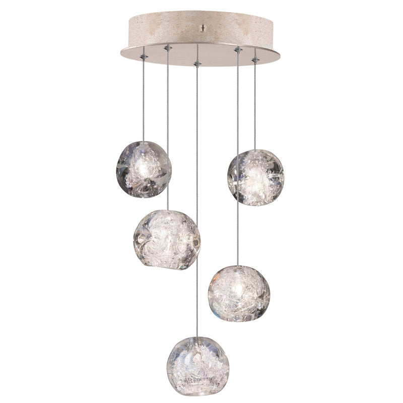 Nature-inspired round crystal Chandelier - view 26