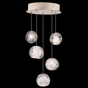 Nature-inspired round crystal Chandelier - view 25