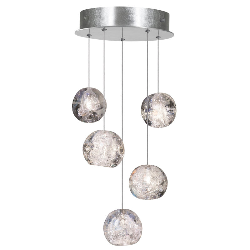 Nature-inspired round crystal Chandelier - view 28