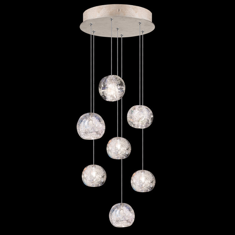 Nature-inspired round crystal Chandelier - view 29