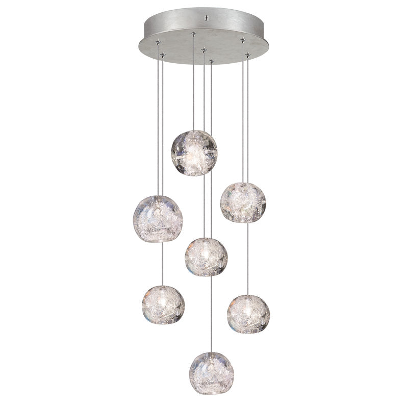 Nature-inspired round crystal Chandelier - view 4