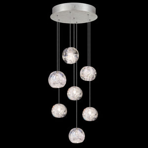 Nature-inspired round crystal Chandelier - view 3