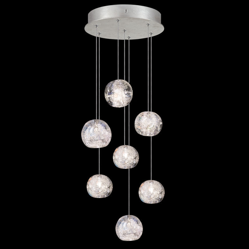 Nature-inspired round crystal Chandelier - view 3