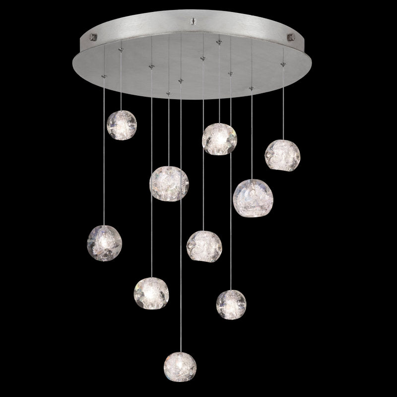 Nature-inspired round crystal Chandelier - view 7