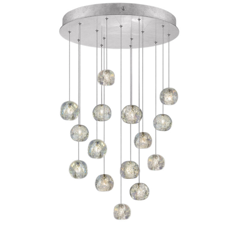 Nature-inspired round crystal Chandelier - view 13