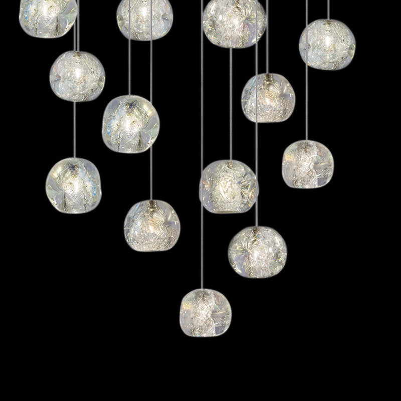 Nature-inspired round crystal Chandelier - view 14
