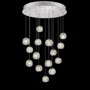 Nature-inspired round crystal Chandelier - view 11