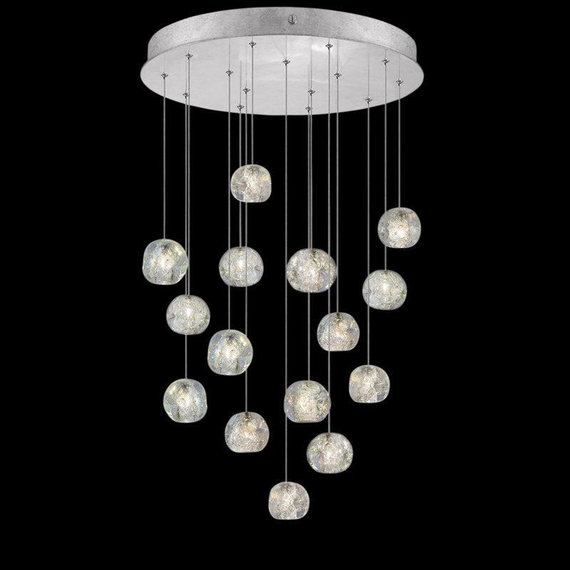 Nature-inspired round crystal Chandelier - view 11