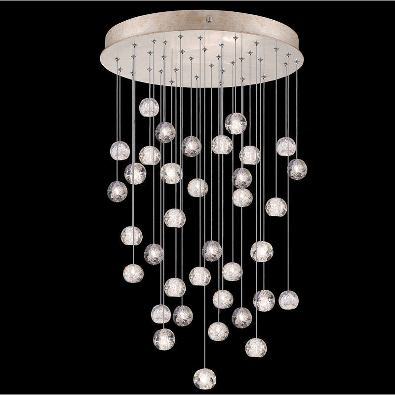 Nature-inspired round crystal Chandelier - view 16