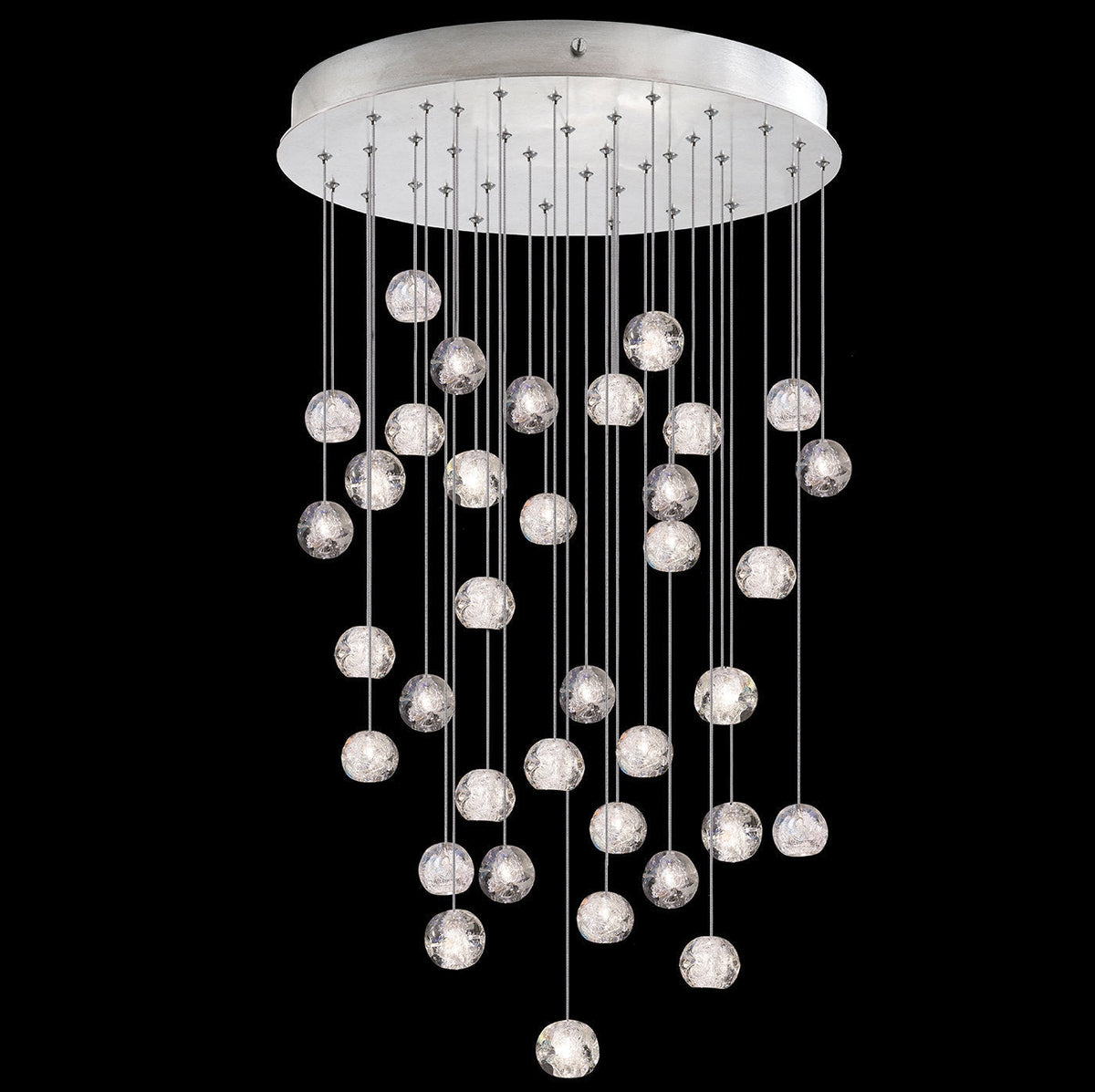 Nature-inspired round crystal Chandelier - view 19