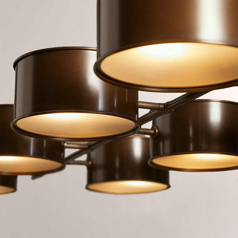 Daphna Linear Metal Drum Chandelier - view 14