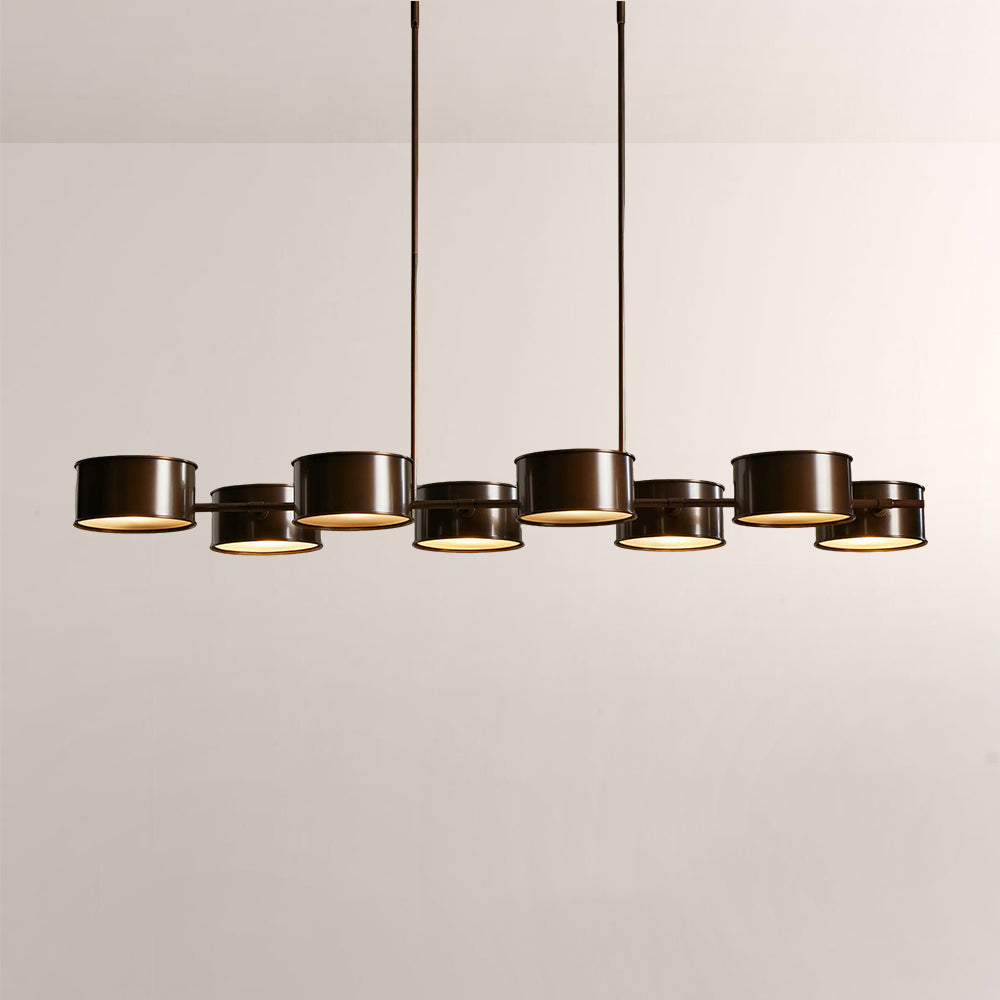 Daphna Linear Metal Drum Chandelier - view 3