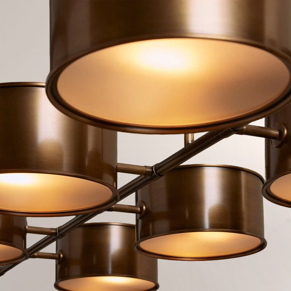 Daphna Linear Metal Drum Chandelier - view 15