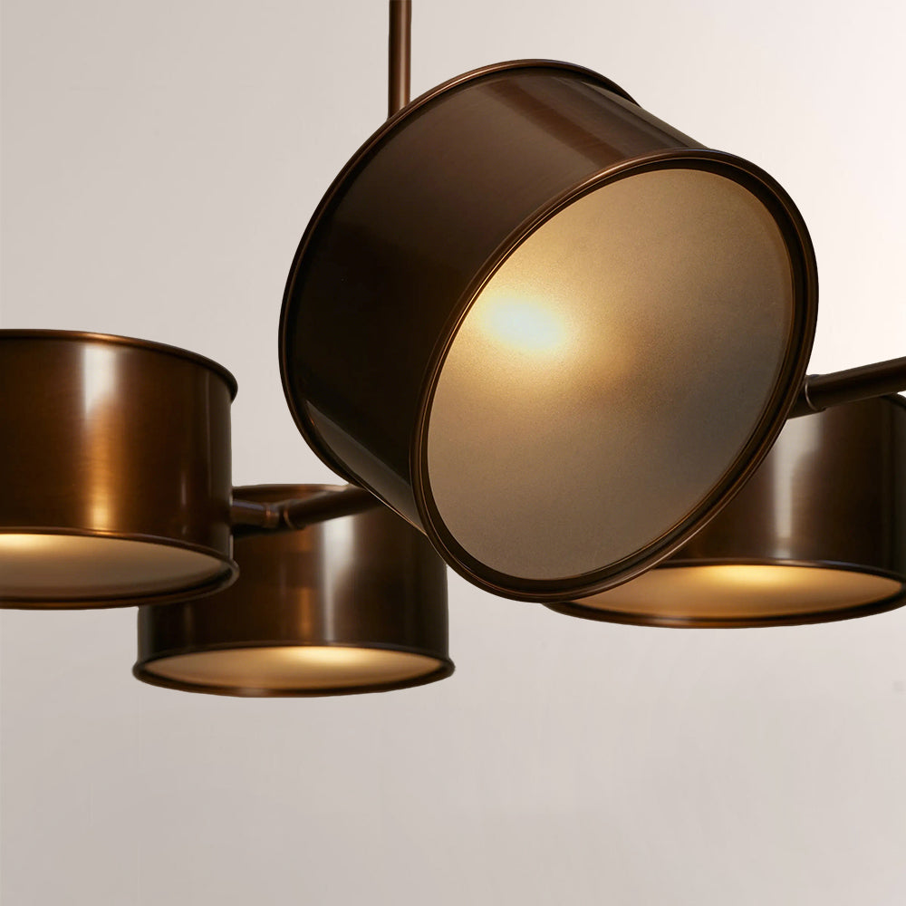 Daphna Linear Metal Drum Chandelier - view 16
