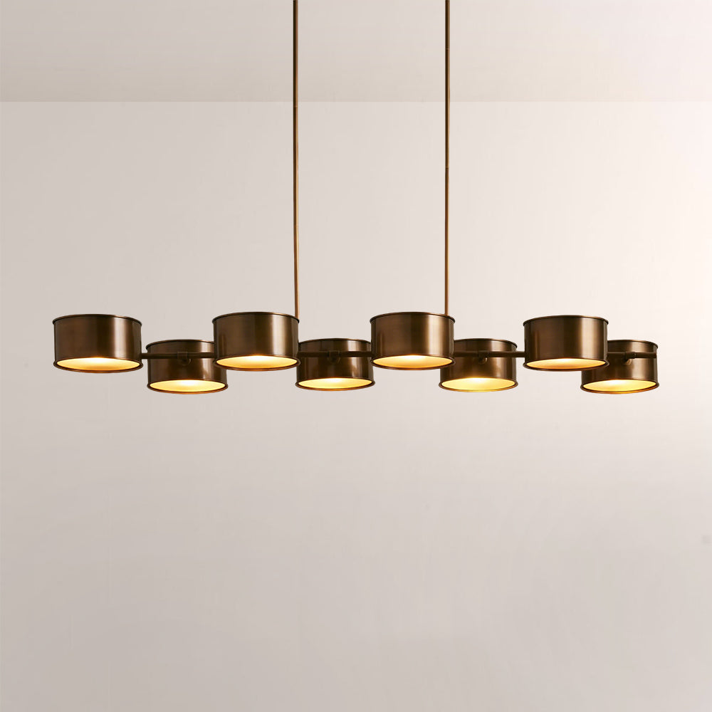 Daphna Linear Metal Drum Chandelier - view 5