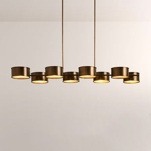 Daphna Linear Metal Drum Chandelier - view 5