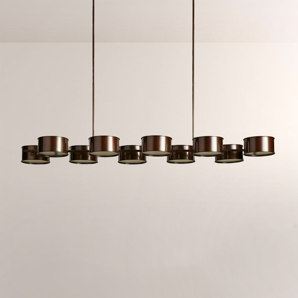 Daphna Linear Metal Drum Chandelier - view 4