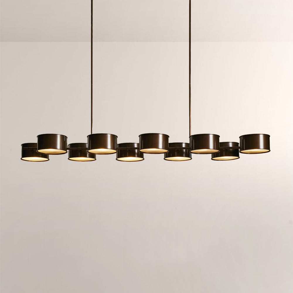 Daphna Linear Metal Drum Chandelier - view 8