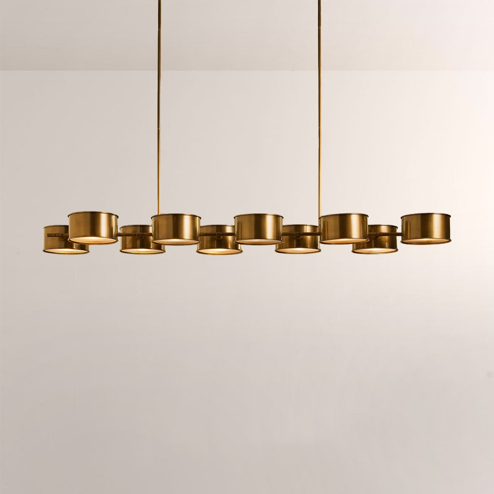 Daphna Linear Metal Drum Chandelier - view 7