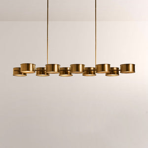 Daphna Linear Metal Drum Chandelier - view 7