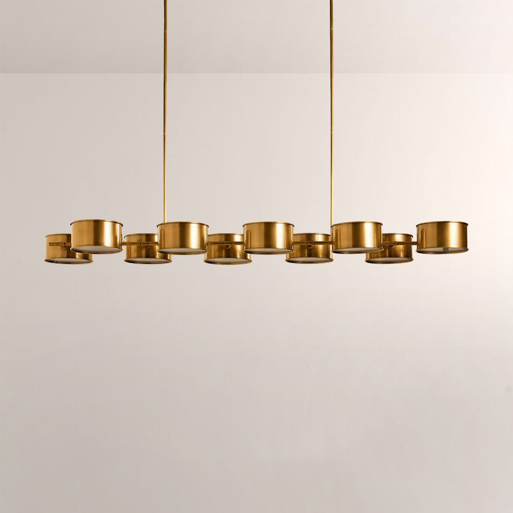 Daphna Linear Metal Drum Chandelier - view 2