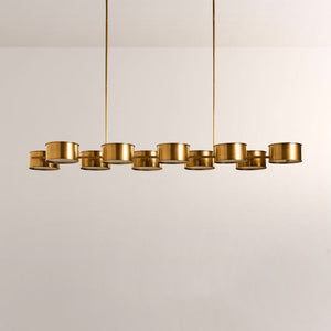 Daphna Linear Metal Drum Chandelier - view 2