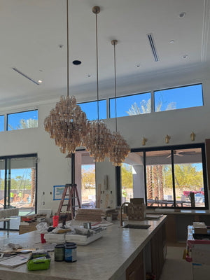 Darren Smoke Glass Large Chandelier - view 6