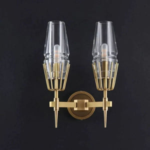 Deli Crystal Double Wall Sconce, chandelier