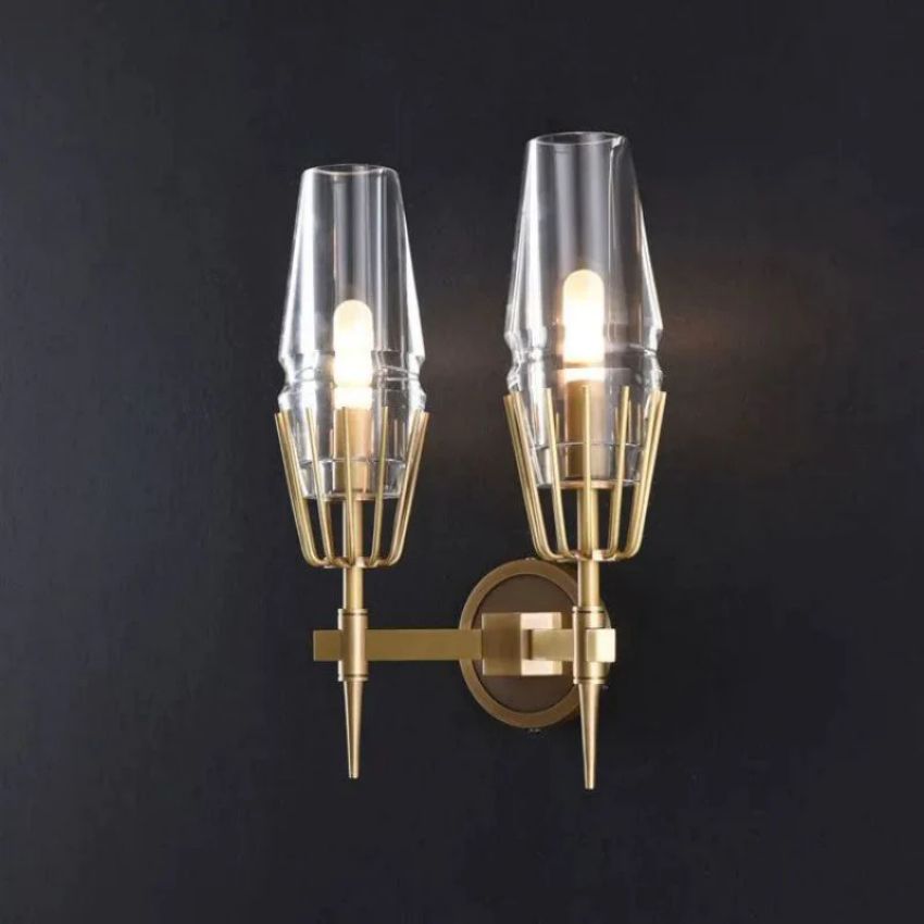 Deli Crystal Double Wall Sconce, chandelier - view 2