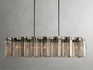 Delsie Oval Art Glass Chandelier 51''63''72''L - view 10