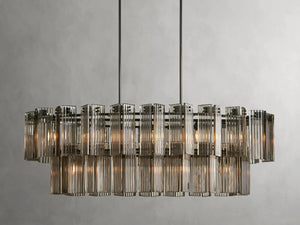 Delsie Oval Art Glass Chandelier 51''63''72''L - view 28